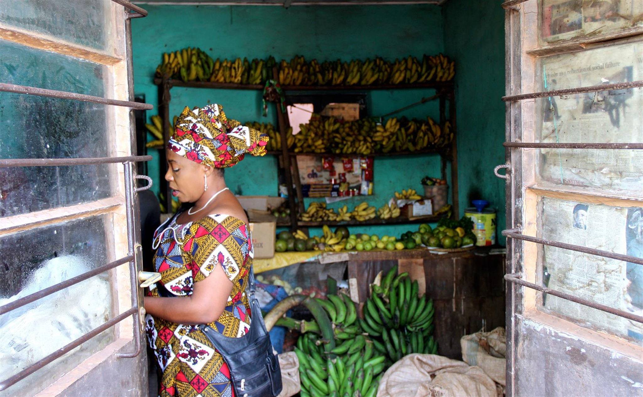 Corner shop in Rwanda's Capital City, Kigali