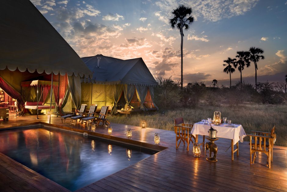 Exterior dining at Jack's Private Camp
