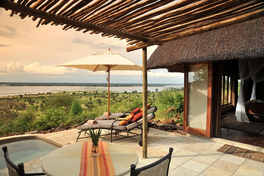 View from deck at Ngoma Safari Lodge