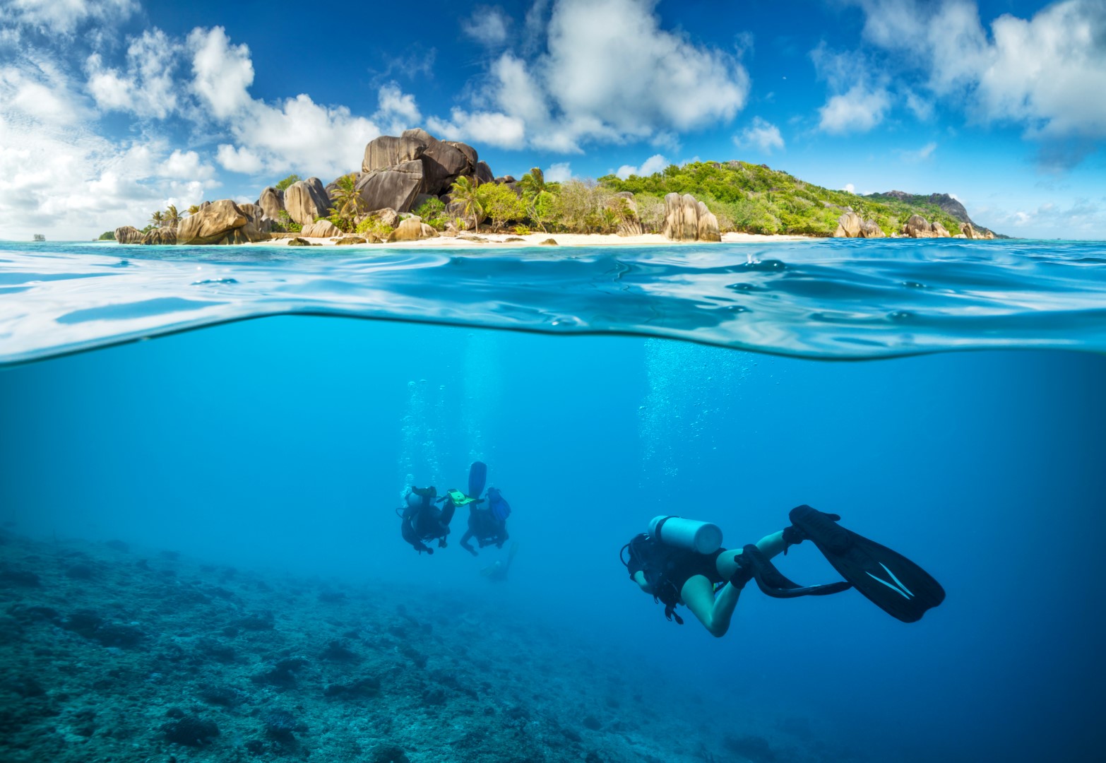 Snorkelling in Seychelles,  one of the best Honeymoon destinations in East Africa