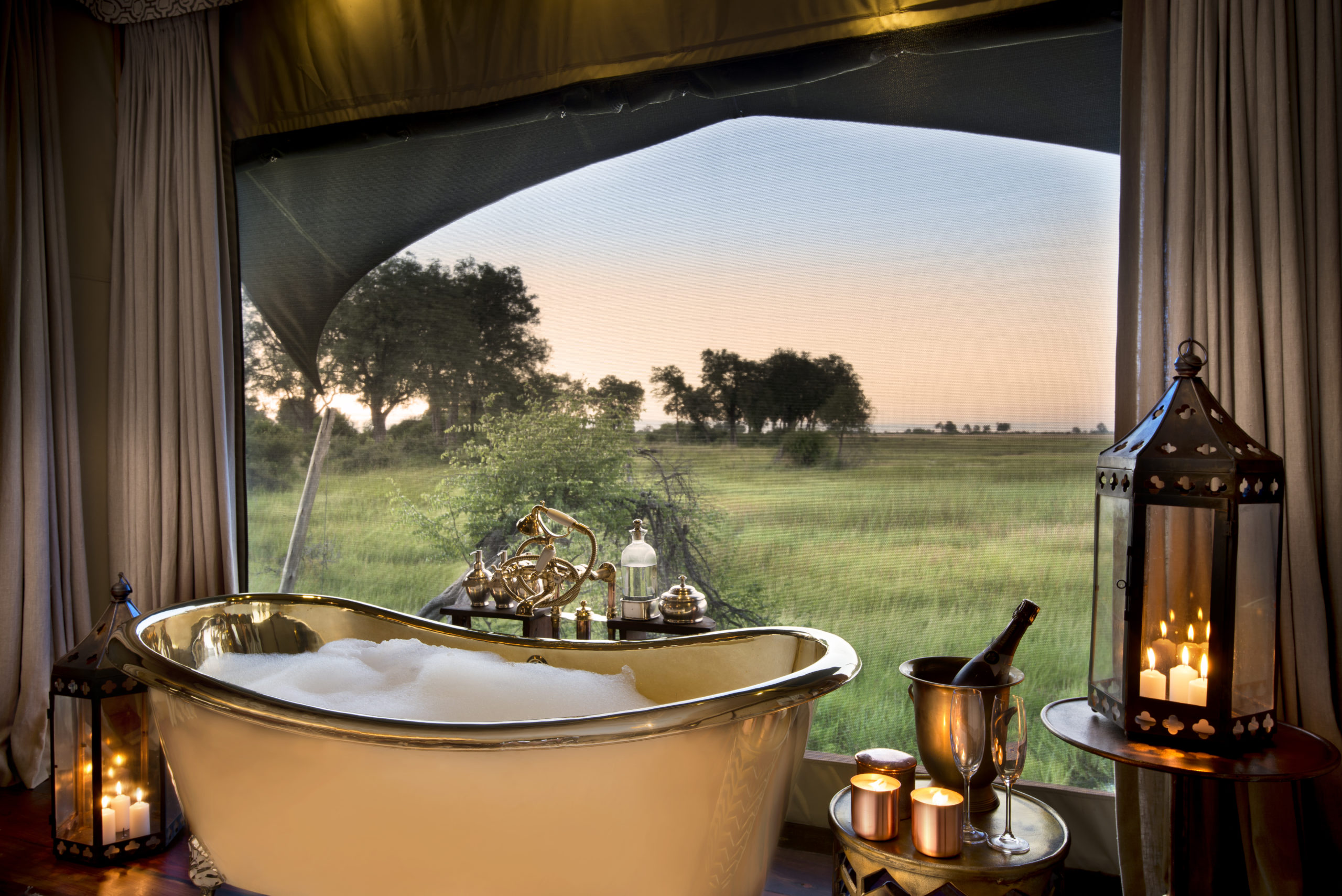 View from bath at Duba Plains