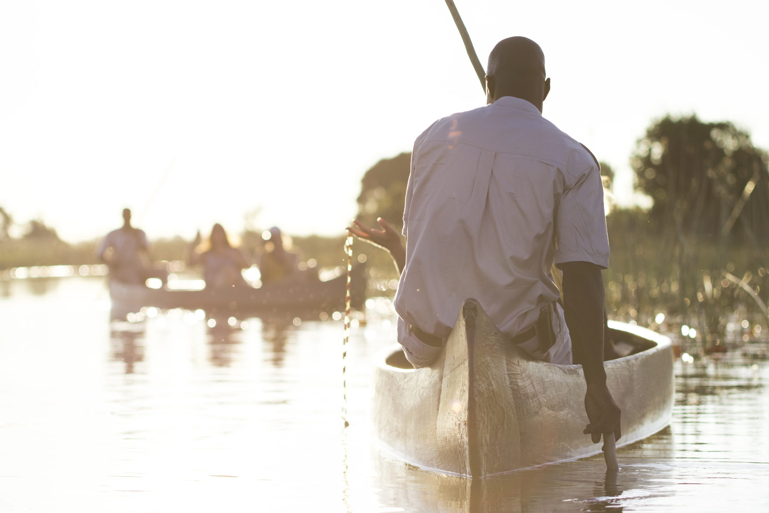 mokoro ride in okavango delta botswana
