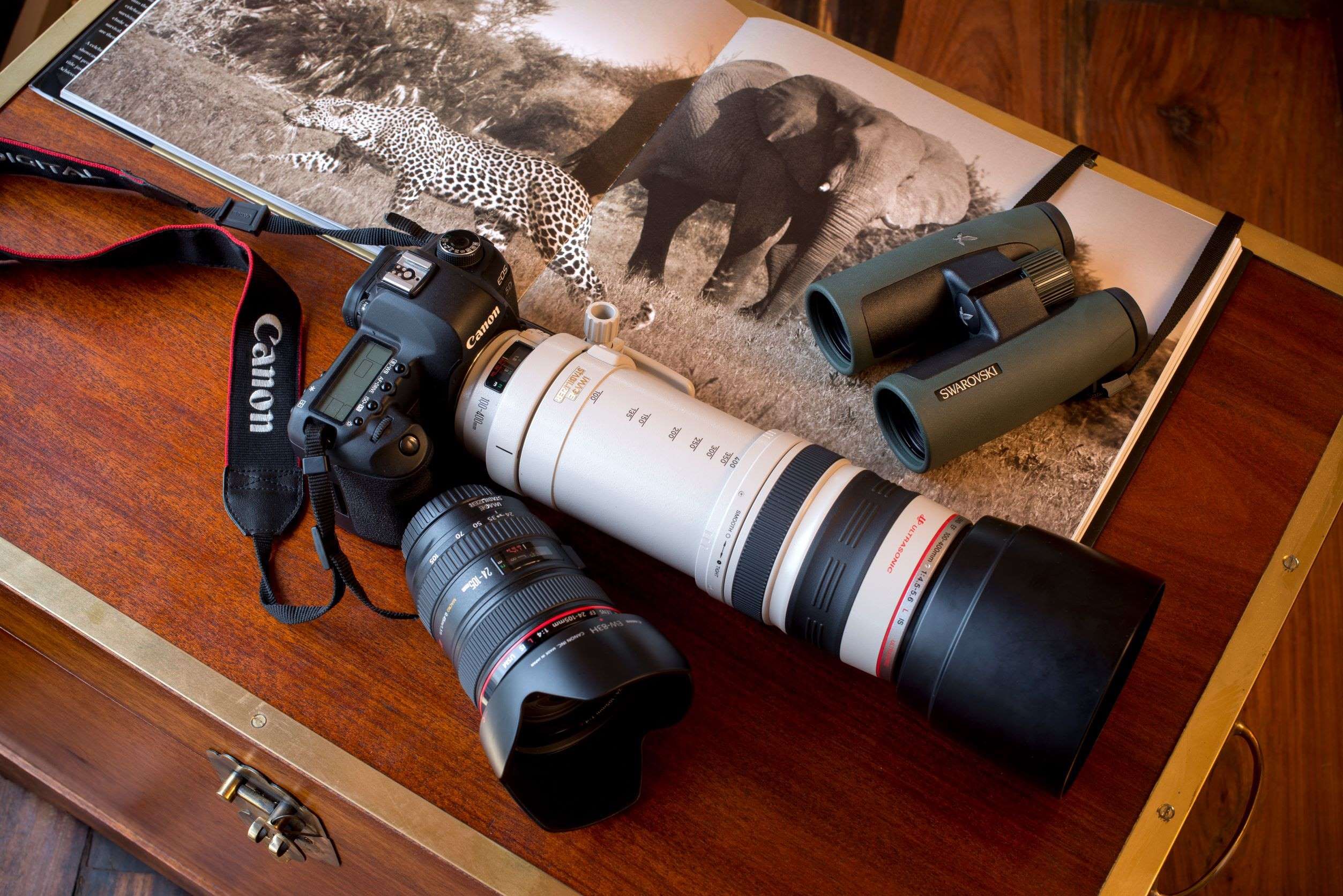 Camera equipment at Great Plains Botswana 